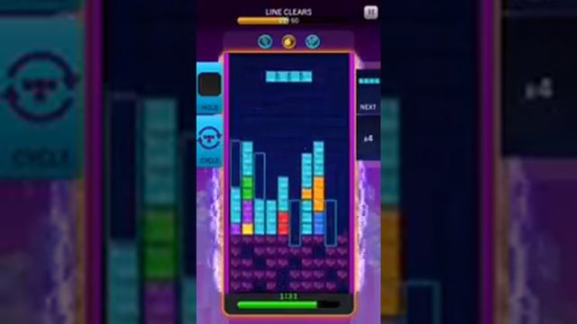 Tetris Blitz daily challenge clear 60 lines смотреть онлайн