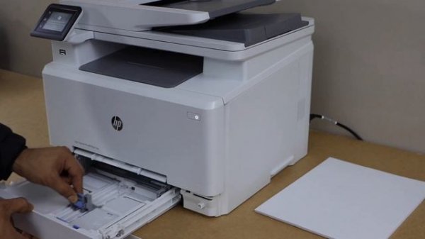 HP Color LaserJet Pro M282nw M255dw M283fdn M428fdn M281 M283 M285 Loading Paper Tray.