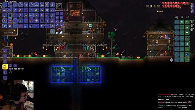 ОЛЁША СРАЗИЛСЯ СО СТЕНОЙ ПЛОТИ И ОСТАЛСЯ БЕЗ ДОМА | Олёша играет в Terraria