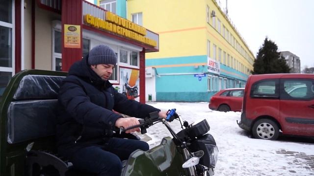 Обзор на Электротрицикл с кузовом. Электротрайк, RUTRIKE Трёхколёсный электромотоцикл смотреть онлайн