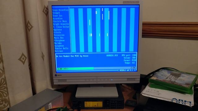 We Are Number One but it's a MIDI being played by a 486 PC in MS-DOS смотреть онлайн