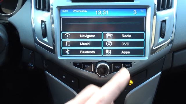 Как открыть навигатор на дисплее Шевроле Круз / Активировать навигацию в машине Chevrolet Cruze смотреть онлайн