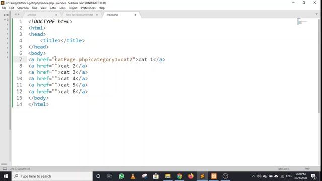 GET method in PHP | How to open multiple categories on Single Page. смотреть онлайн