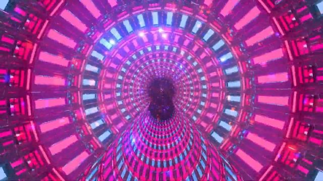 Фон неоновые огни туннель частицы | Фон туннеля 4k 60fps смотреть онлайн
