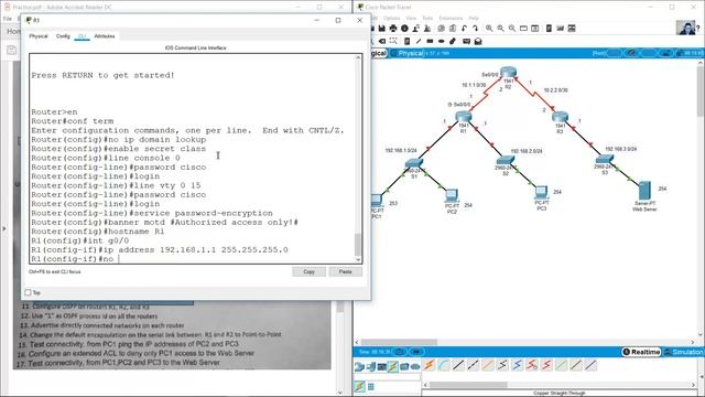OSPF Single Area - Extended ACL смотреть онлайн