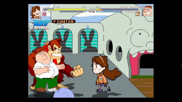 MUGEN Fight - Mabel Pines and Kirby vs. Peter Griffin and Donkey Kong смотреть онлайн