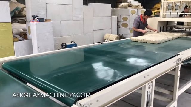 минеральная вата Швейная машина из минеральной ваты Производство прошивного мата и плиты.