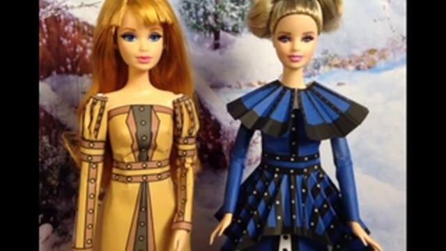 Как СДЕЛАТЬ ПЛАТЬЕ из бумаги! How to MAKE a DRESS out of paper! смотреть онлайн