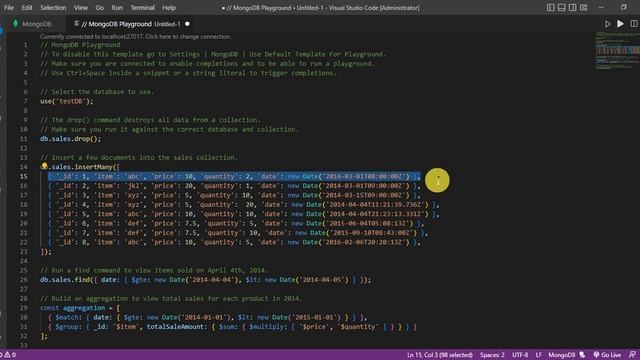 MongoDB for VS Code extension | Working with MongoDB in VSCode смотреть онлайн
