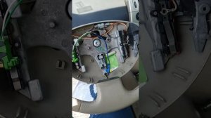 Снятия руля Renault Scenic 2, Megane 2, снятие подрулевого шлейфа, ошибка сheck airbag, Рено Сценик