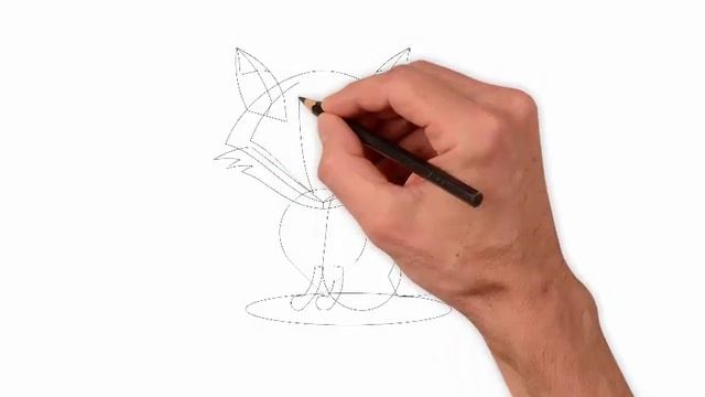 Як намалювати лисицю, малюємо тварин смотреть онлайн