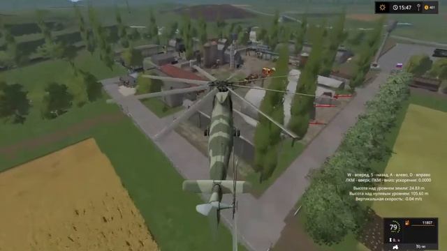Farming Simulator 17 Теплицы, Обзор территории с Ми 26 смотреть онлайн