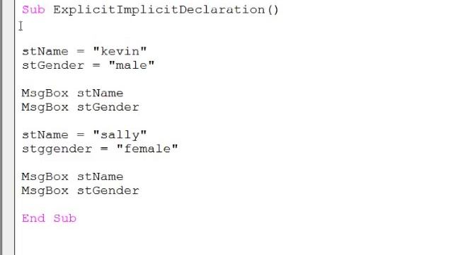 9. Introduction to Programming with VBA - Explicit versus Implicit Variable Declaration смотреть онлайн
