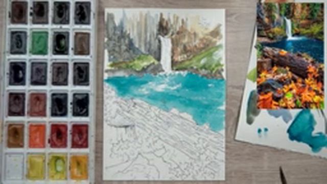 Пейзаж - урок 15 смотреть онлайн