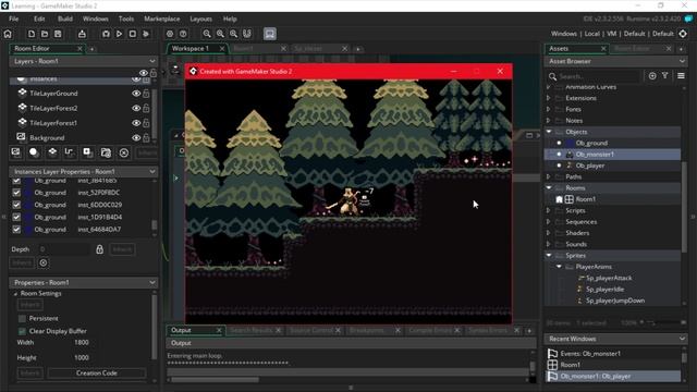 Создание платформера. Часть 3 - Ближний бой[Game Maker Studio 2] смотреть онлайн