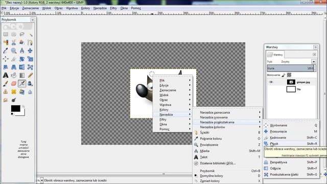 Gimp poradnik#7 - jak obrócić obraz w gimpie? смотреть онлайн