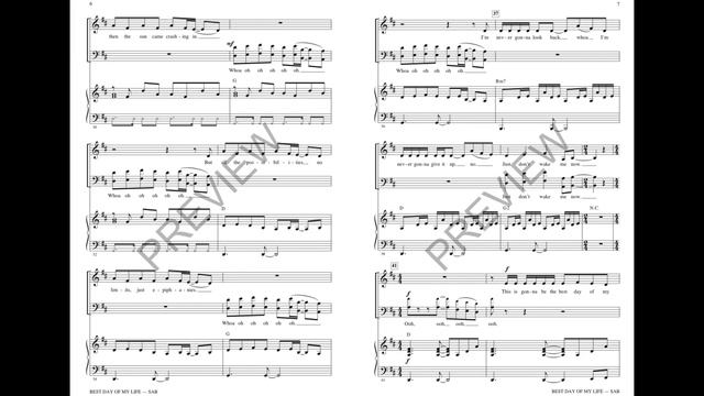 Best Day of My Life (SAB Choir) - Arranged by Roger Emerson смотреть онлайн