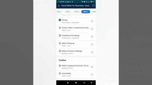Coursera Excel Skills for Business: Essentials Week 4 Final Quiz Solutions