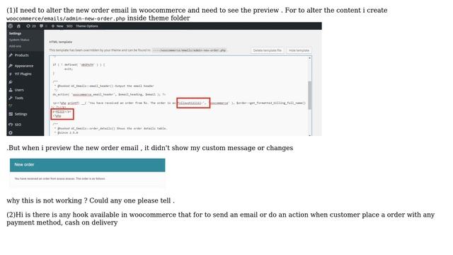 Wordpress: woocommerce method to preview new order email,avilable hook смотреть онлайн