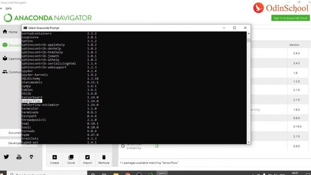 Install TensorFlow Using Anaconda Navigator & Prompt In 18 Minutes | OdinSchool смотреть онлайн