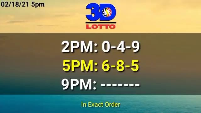 5pm PCSO Lotto Result Today February 18, 2021 2D 3D STL ez2 Swertes смотреть онлайн