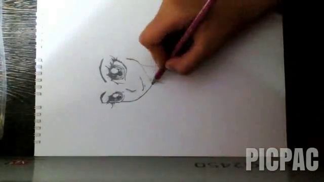 Как рисовать аниме.2 часть #picpac #timelapse смотреть онлайн