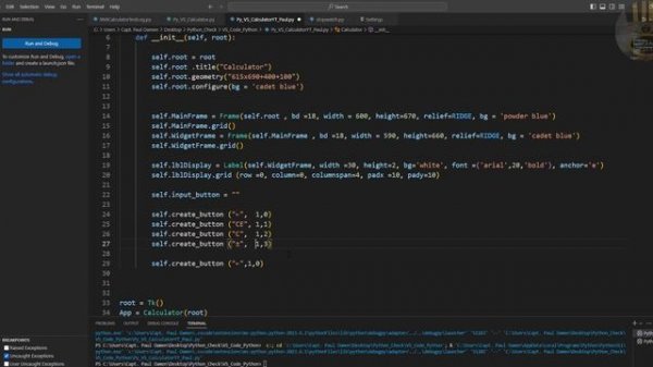How to Create a Calculator with Visual Studio Code Application using Python