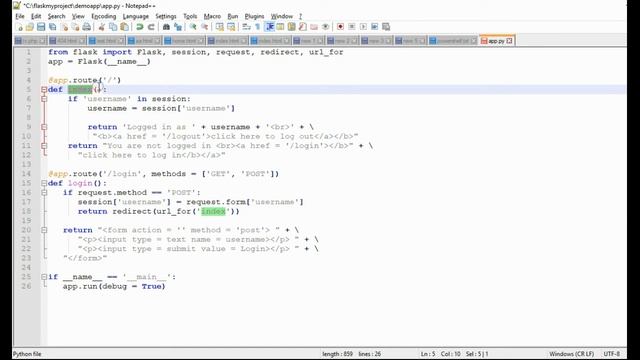 Flask – Sessions смотреть онлайн