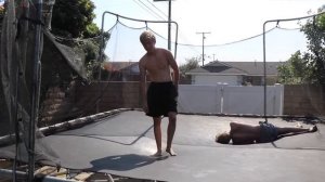 WWE - Randy Orton vs Batista (Trampoline)