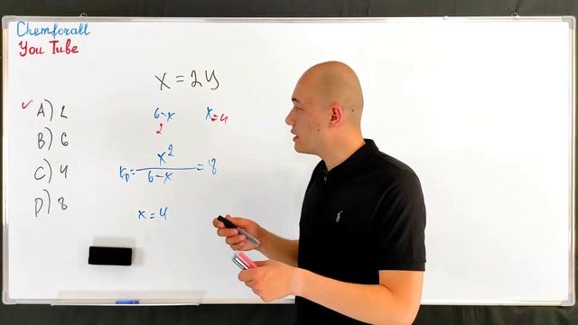 В обратимой реакции X ↔ 2Y сумма равновесных концентраций X и Y равна 6 mol/l смотреть онлайн