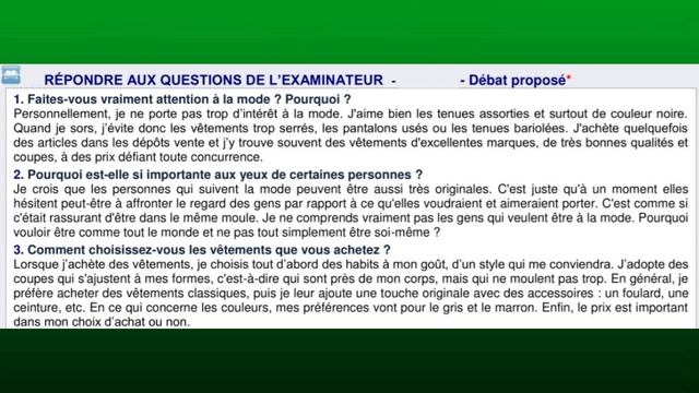 Production Orale DELF B1-2 - monologue suivi - EXPOSÉ: EXPRESSION D’UN POINT DE VUE - video 5 смотреть онлайн