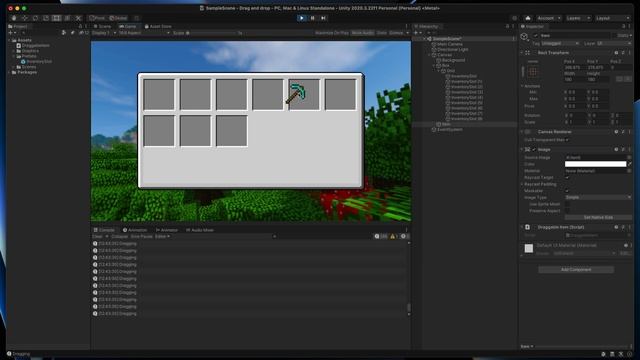 Drag and drop in Unity UI - create your own inventory UI! смотреть онлайн