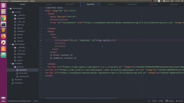 Django Basics Authentication System (Register, Login, Logout) смотреть онлайн