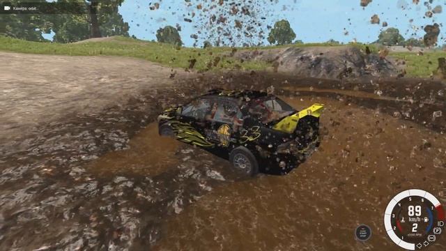 Ралли состязание! BMW, Mitsubishi, Subaru и корч из минивэна! Кто доедет до конца? (BeamNG) смотреть онлайн