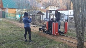 Паровоз на даче Garden steam Садовая узкоколейка