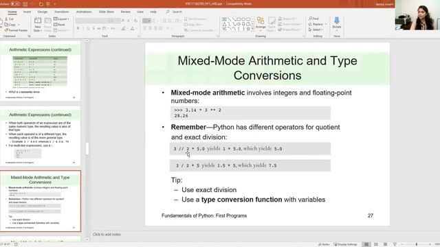 Arithmetic Expressions in Python смотреть онлайн