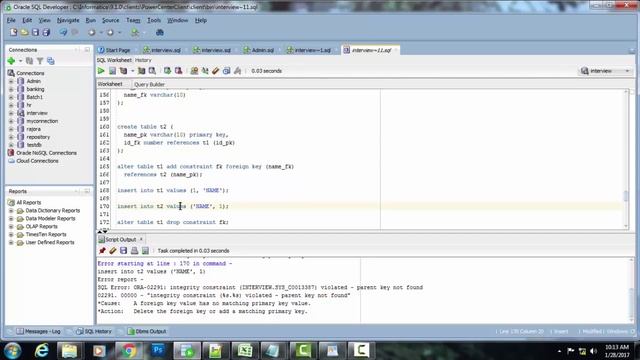 SQL Scenario 3 - Circular Foreign key Problem смотреть онлайн