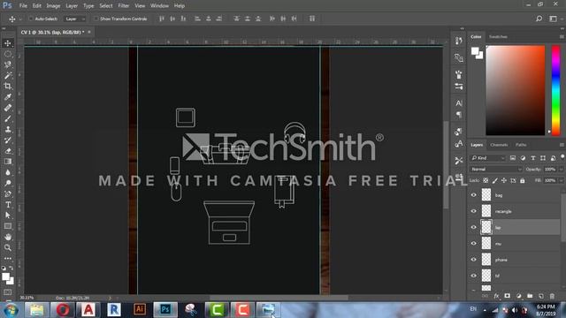 how to make an amazing CV by photoshop смотреть онлайн