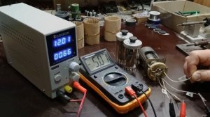 Проверка и отбор ламп ГУ-50, для усилителя мощности.