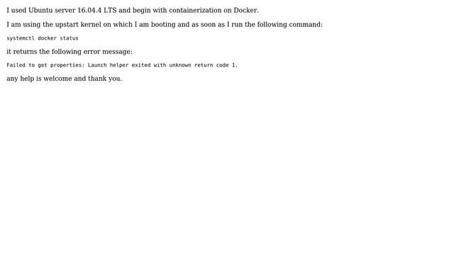 Ubuntu: Failed to get properties: Launch helper exited with unknown return code 1 смотреть онлайн