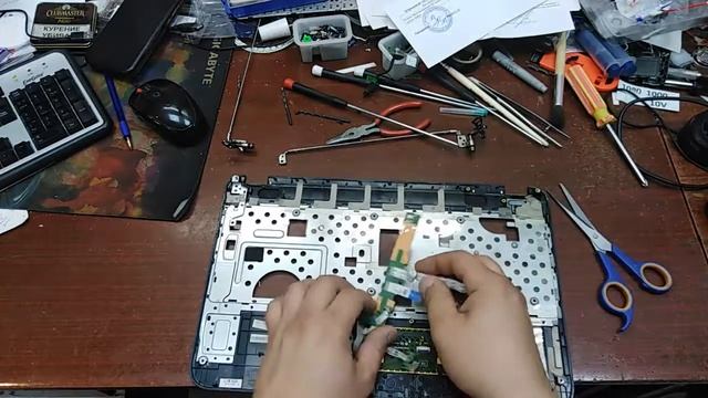 Восстанавливаем ноутбук HP Pavilion G6-2130sr. серия 8. Замена USB. смотреть онлайн
