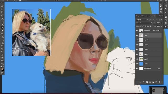 Портрет / рисуем в Фотошопе / Digital Portrait