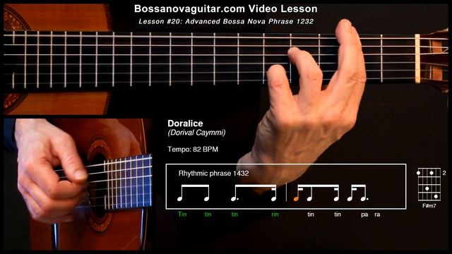Doralice - Bossa Nova Guitar Lesson #20: Advanced Phrase 1232 смотреть онлайн