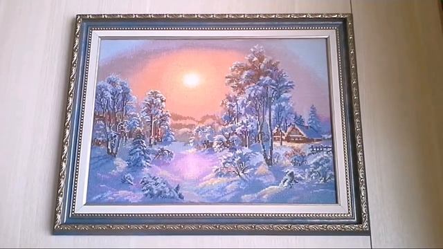 Вышивка крестиком.Оформление в багет" Хрустальный воздух " PANNA смотреть онлайн