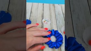 DIY / Медалька Розетка на выпускной из атласных лент/Мастер класс/Новинки канзаши 2019