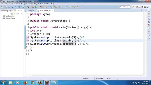 Java Tutorial 10: Java Built in Methods смотреть онлайн