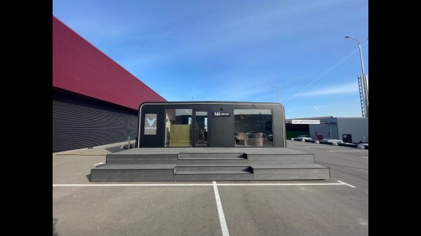 Сборка МТ8х2 - мобильный офис продаж, площадь 40 кв.м., 3 переговорки, кухня, санузел