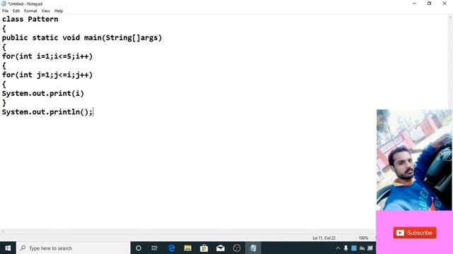 very simple java programs #09 "Number pattern print in java" смотреть онлайн