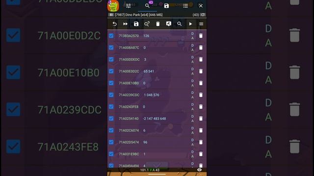 Crazy Dino Park - накрутка рубинов GameGuardian смотреть онлайн