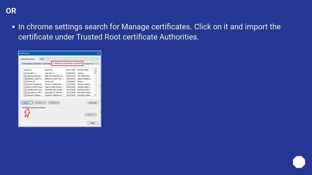 How to add a self-signed certificate as an exception in Chrome? смотреть онлайн